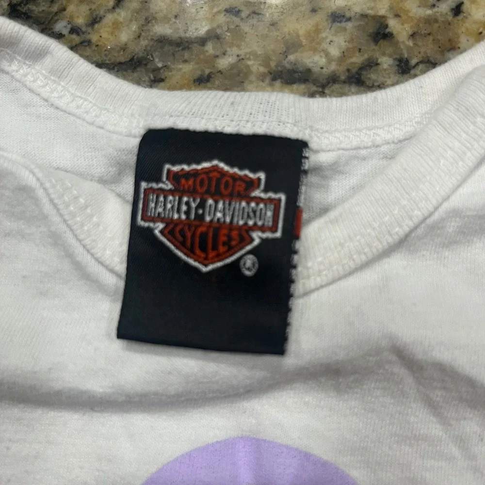 Vintage 1996 Harley Davidson Baby T-Shirt Wolf Graphic White 12 Months Holoubek